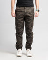 Men's Camo Stretch Denim Trousers - Green