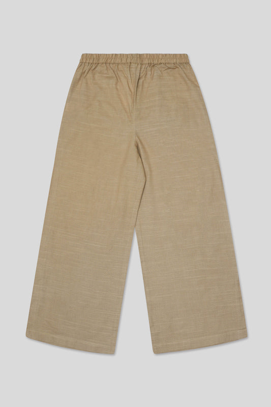 Womenâs Wide-Leg Trouser - Beige