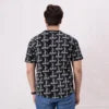 Men Rotatory Printed Shirt - Black - Harwage