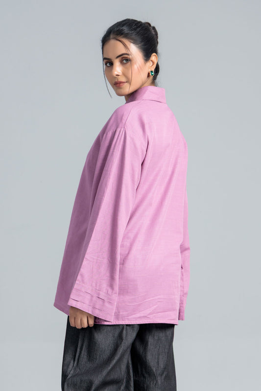 Womenâs Cotton Top - Mauve Orchid