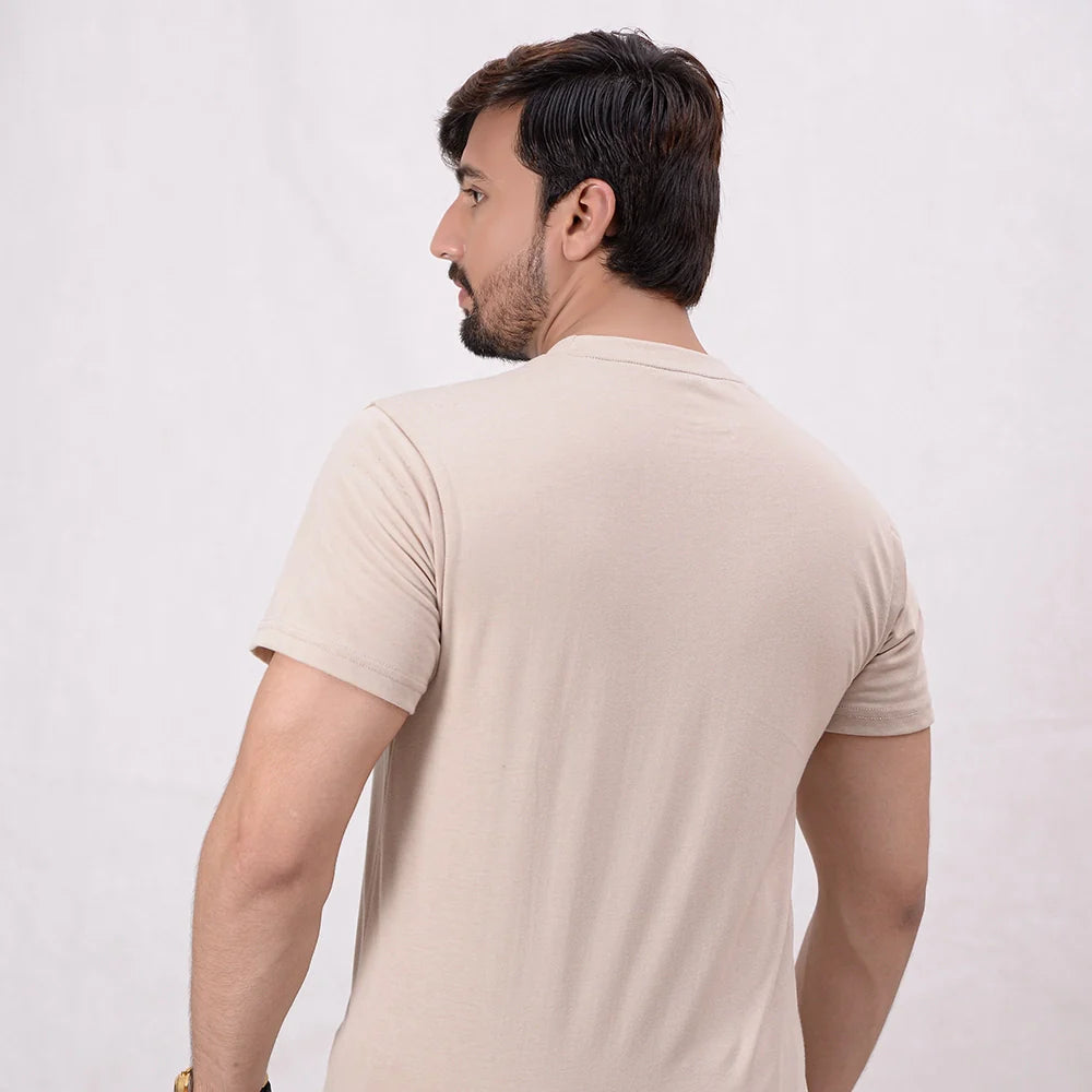 Men Printed T-Shirt - White Pepper - Harwage