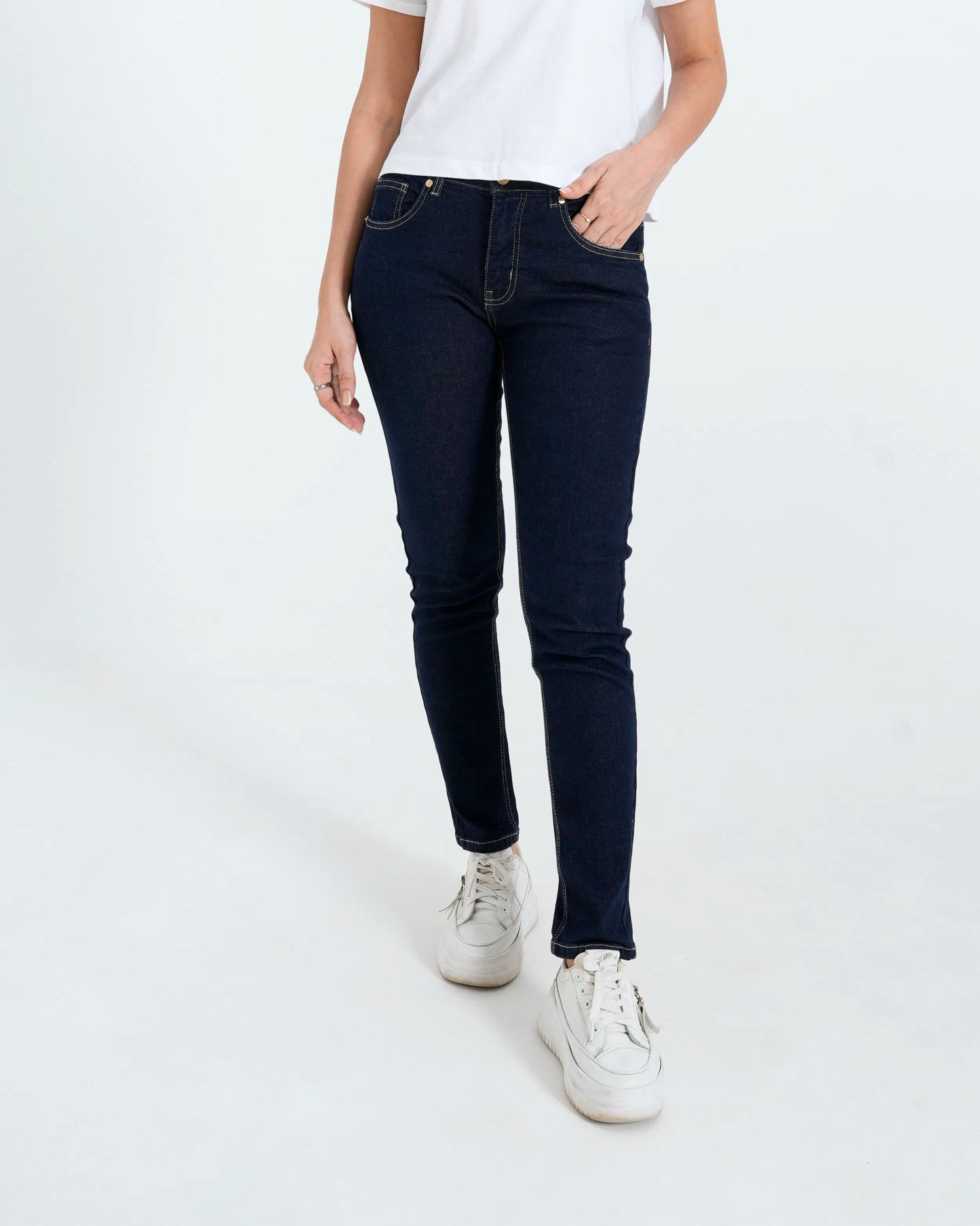Women Slim Fit Denim Jeans – Navy Blue