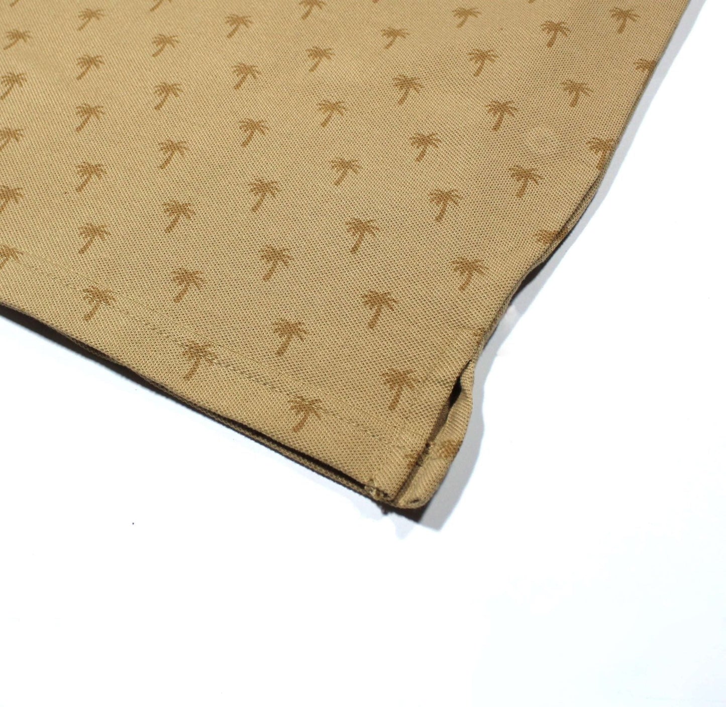 Men Graphic Polo with Contrast Trims - Beige - Harwage