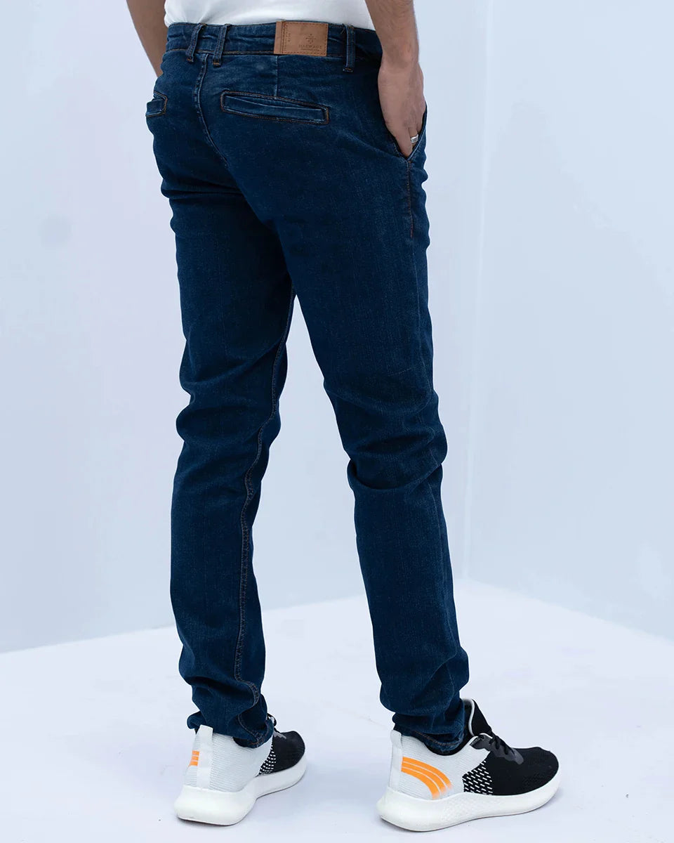 Men Chino Denim Jeans - Rinse Wash