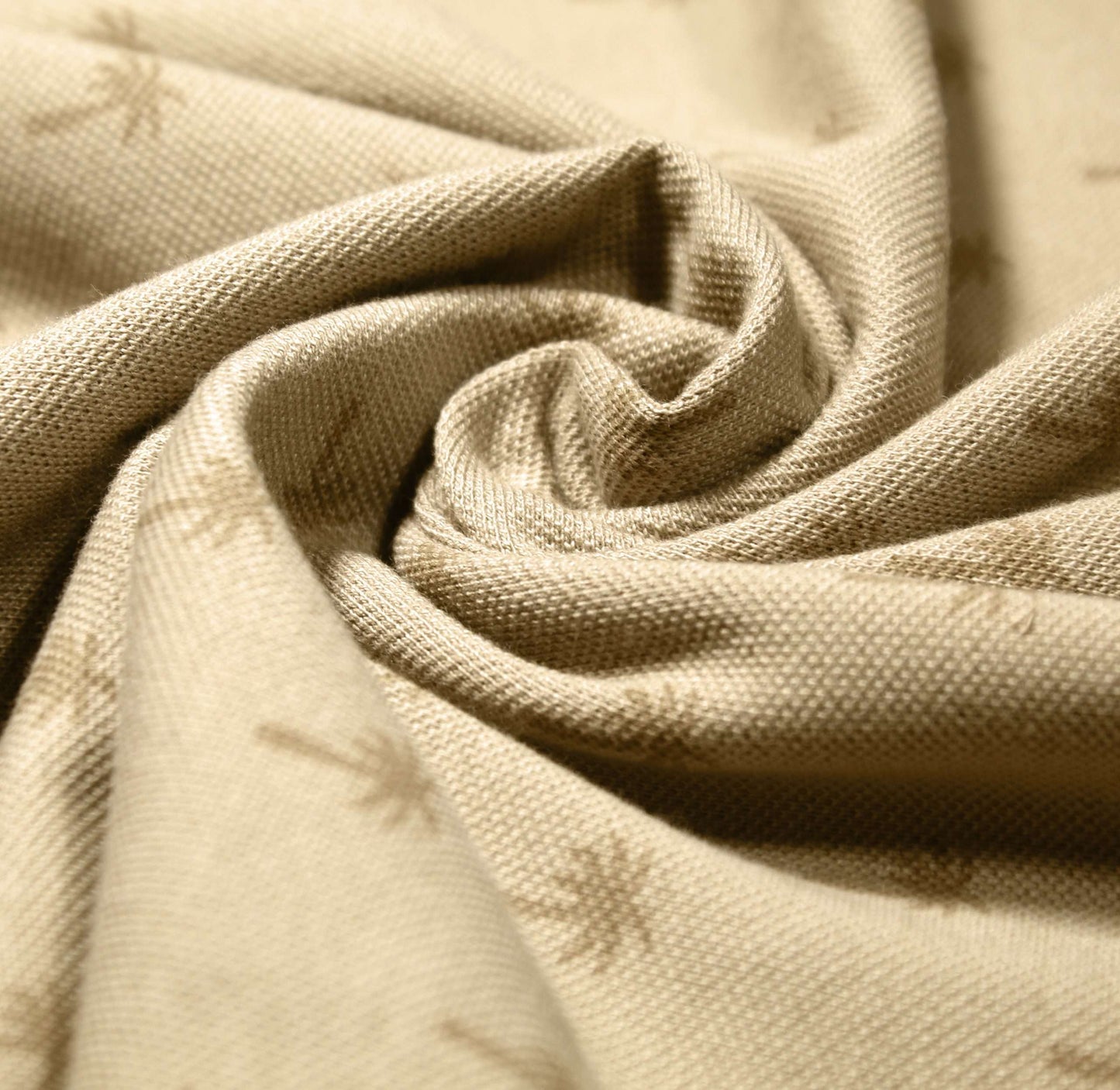 Men Graphic Polo with Contrast Trims - Beige - Harwage