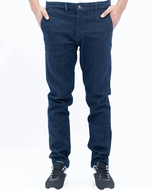 Men Chino Denim Jeans - Dark Blue