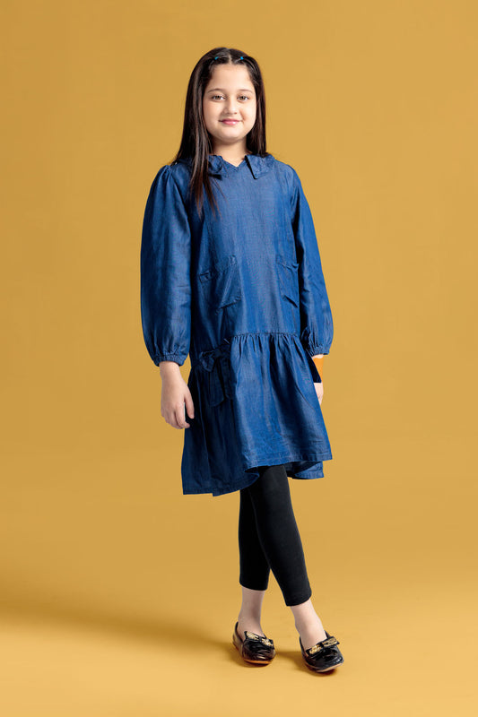 Junior Girls Denim Frock Dress