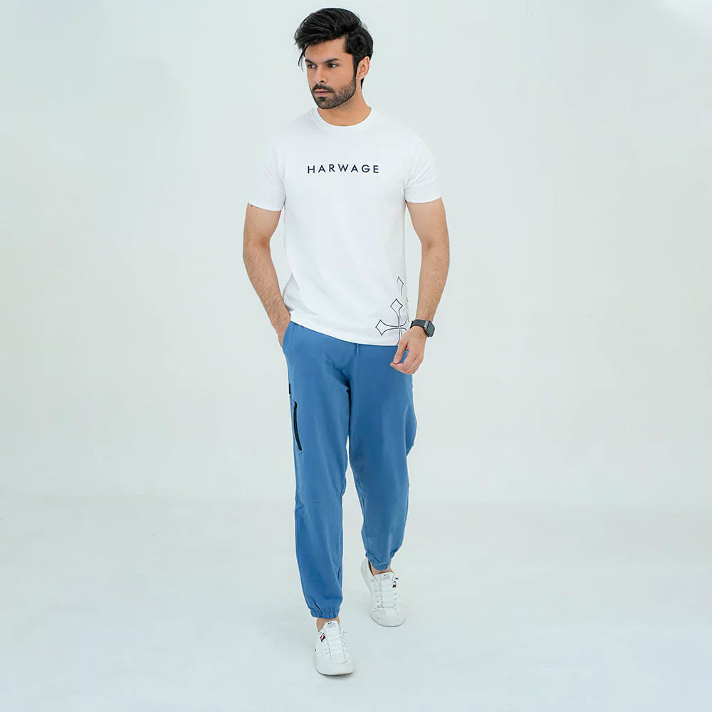 Men Basic Crew Neck T-Shirt – 2 Colors - Harwage