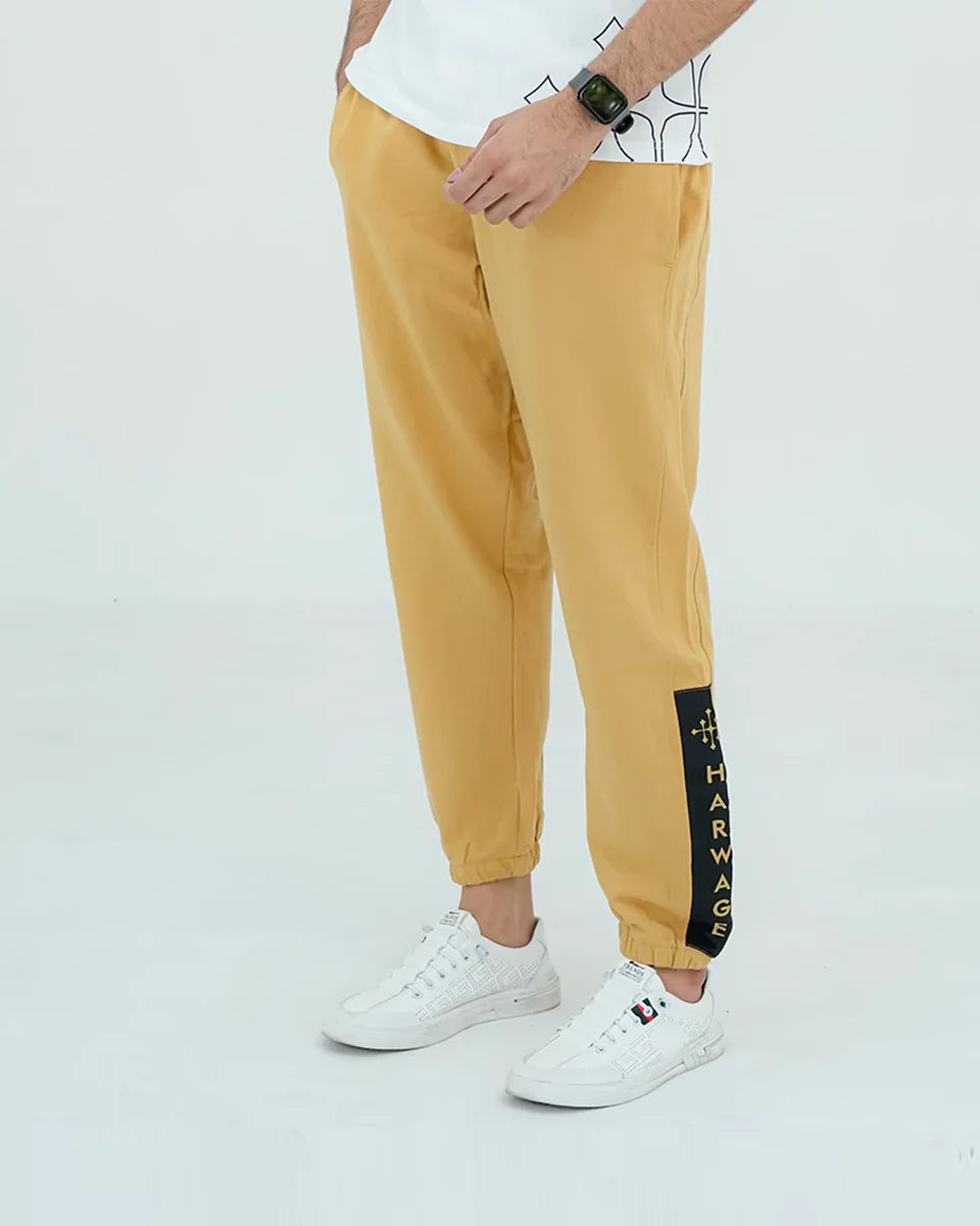 Men Basic Trousers - Latte