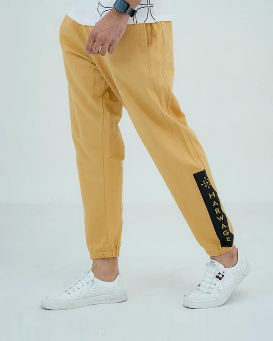 Men Basic Trousers - Latte