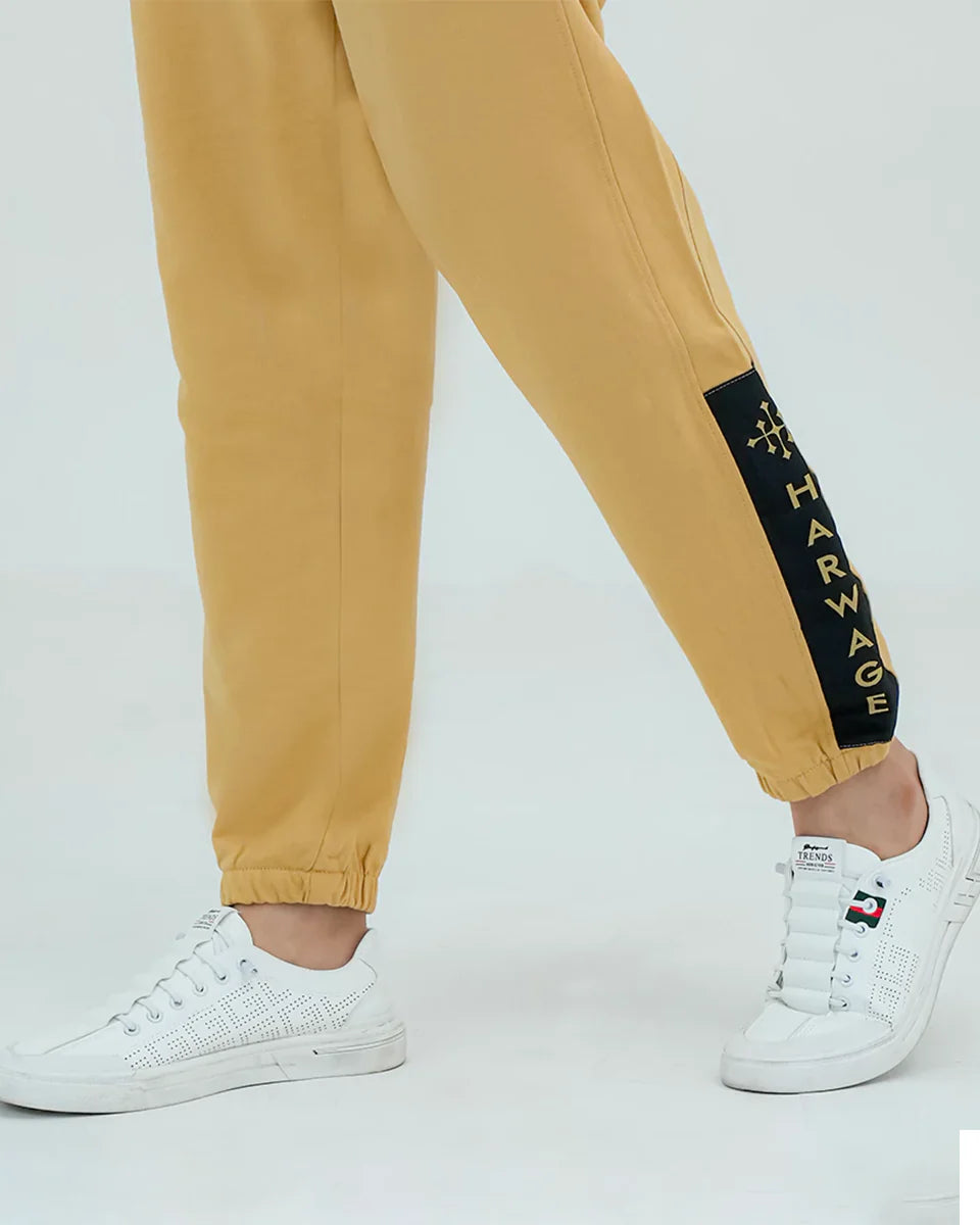 Men Basic Trousers - Latte