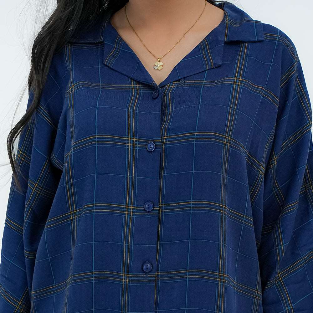 Women Basic Co-Ord Set – Slate Blue - Harwage