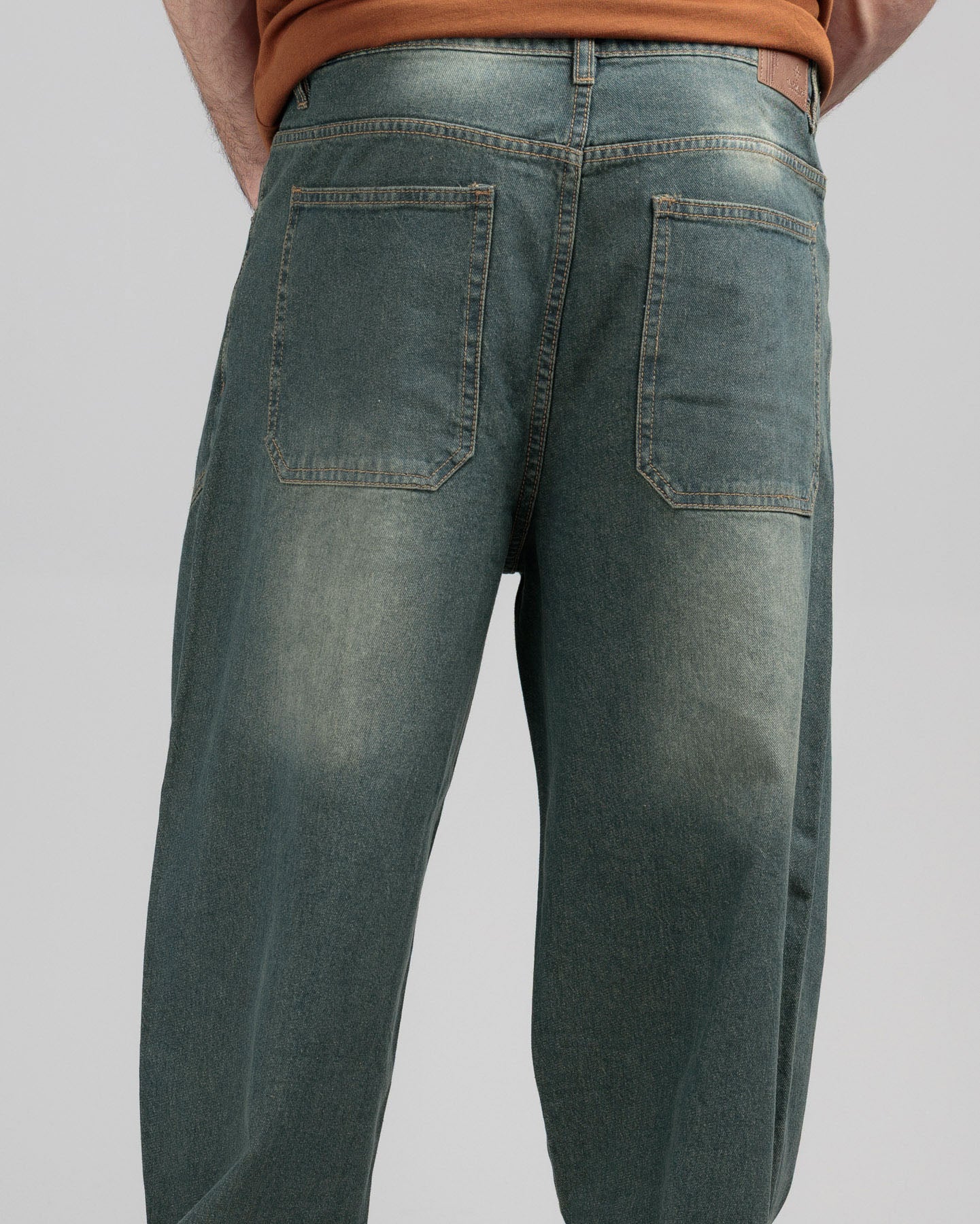 Men Loose Fit Cut & Sewn - Vintage Blue