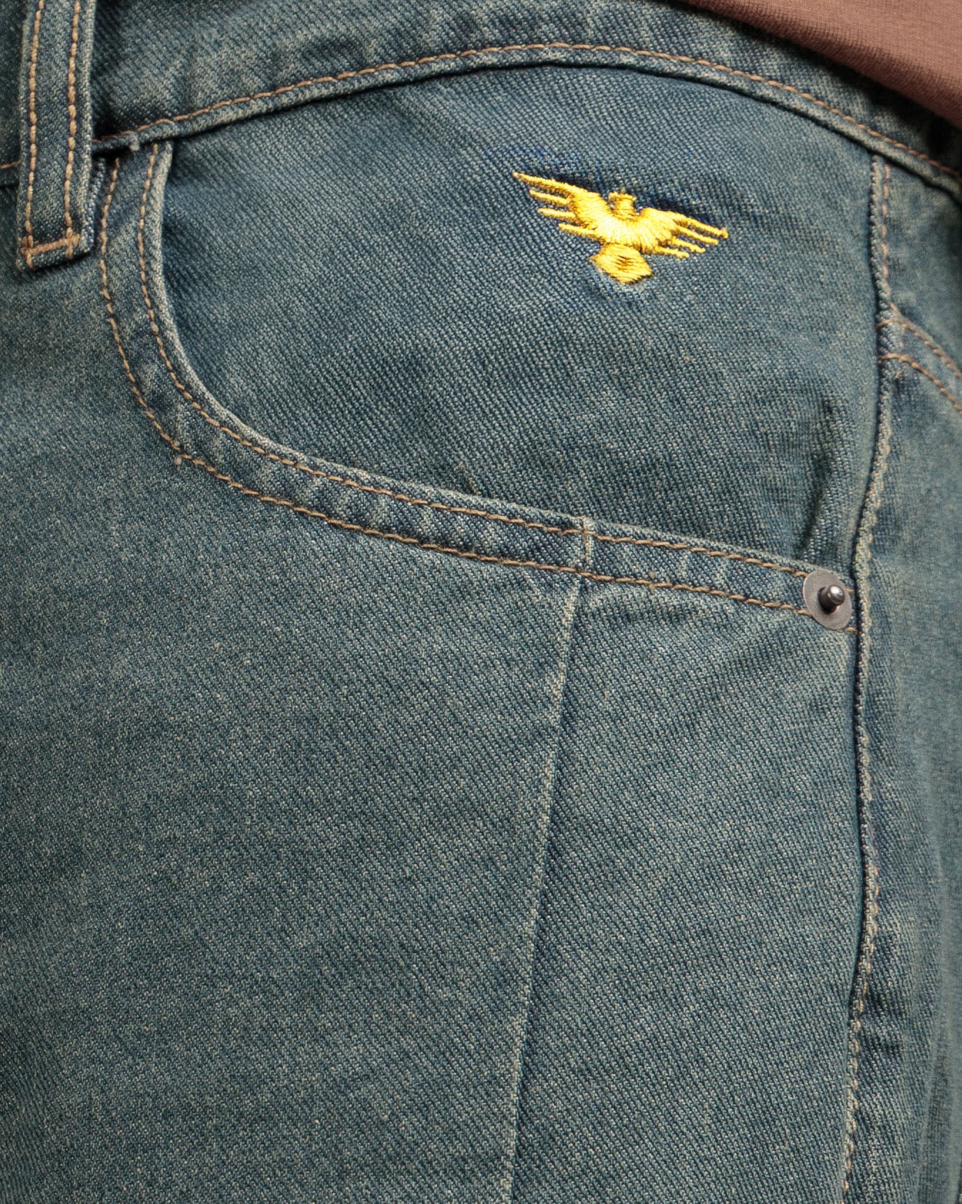 Men Loose Fit Cut & Sewn - Vintage Blue