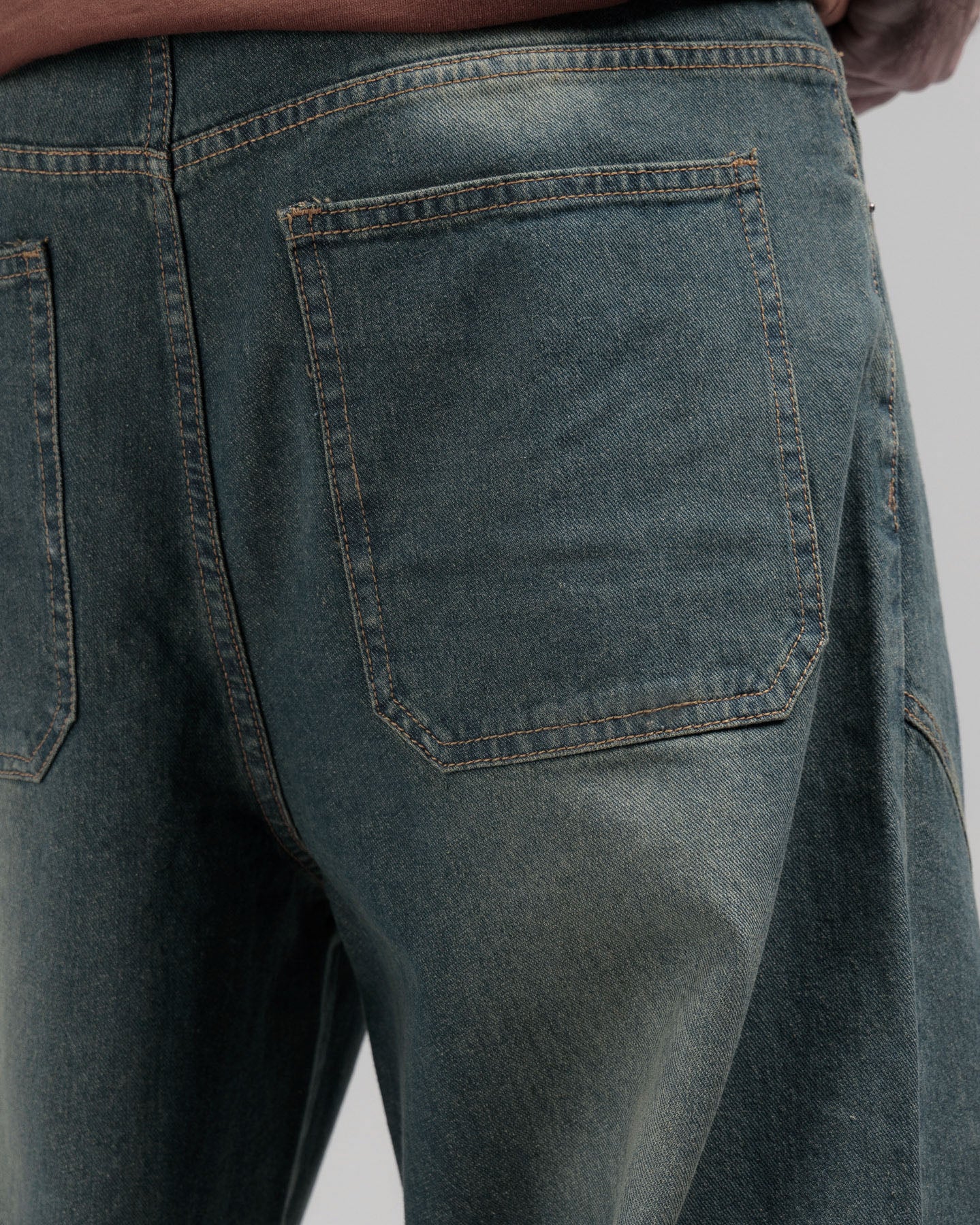 Men Loose Fit Cut & Sewn - Vintage Blue