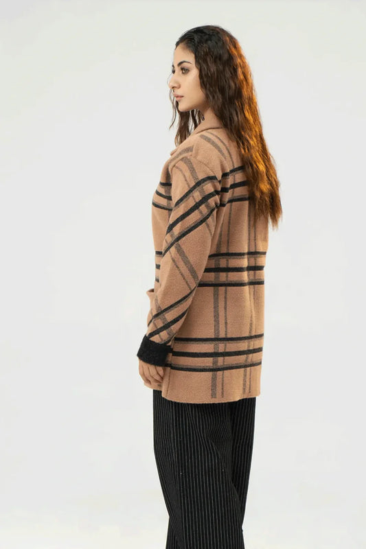 Beige regular fit jersey side view