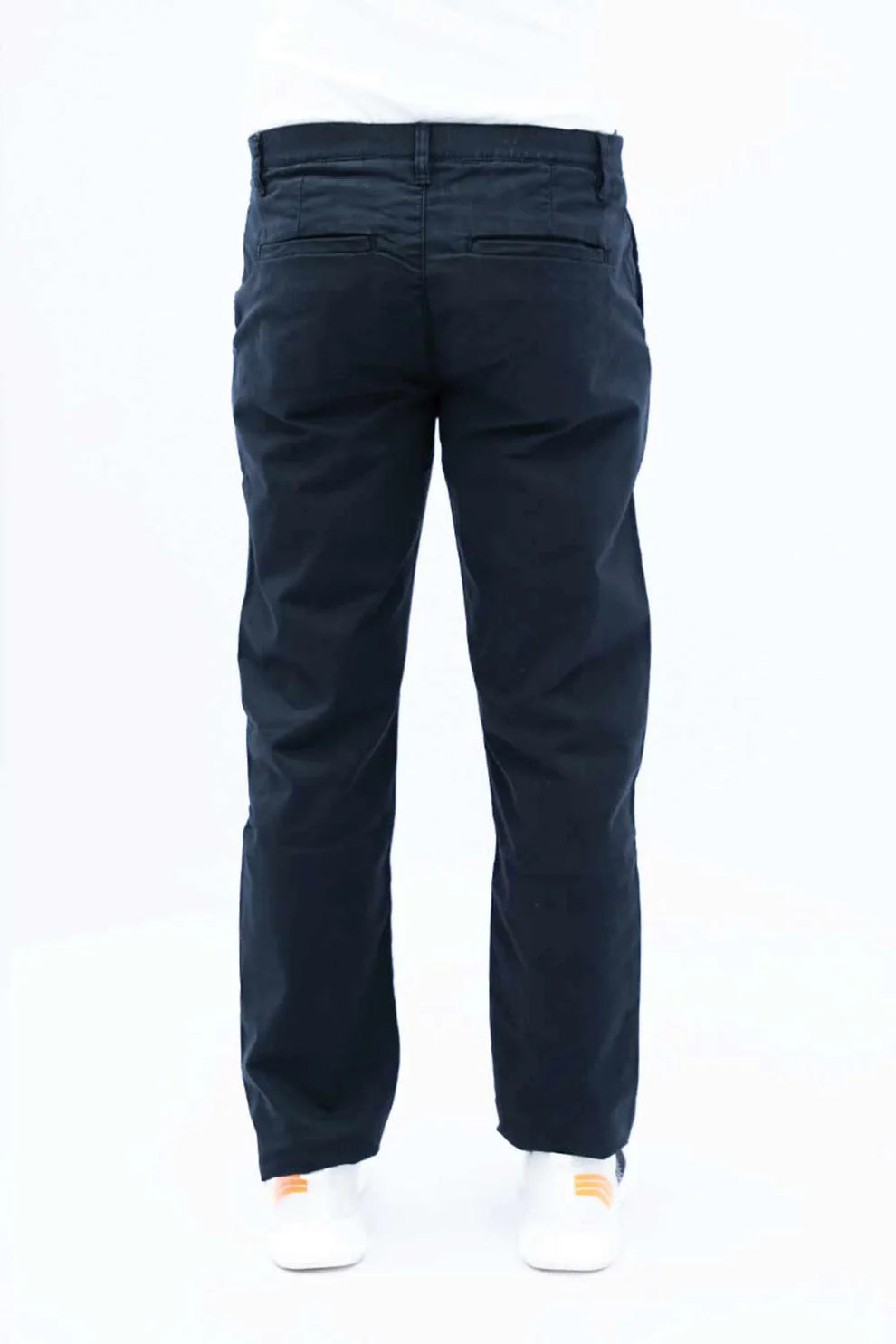 Black stretch chino pants
