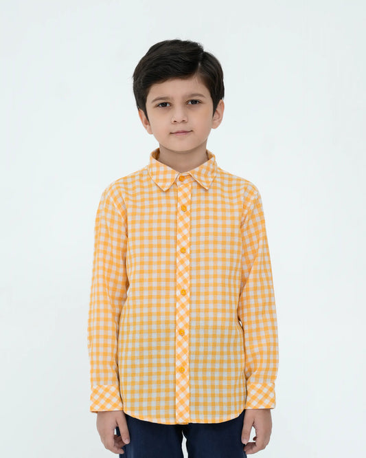 Boys Casual Shirt β Yellow