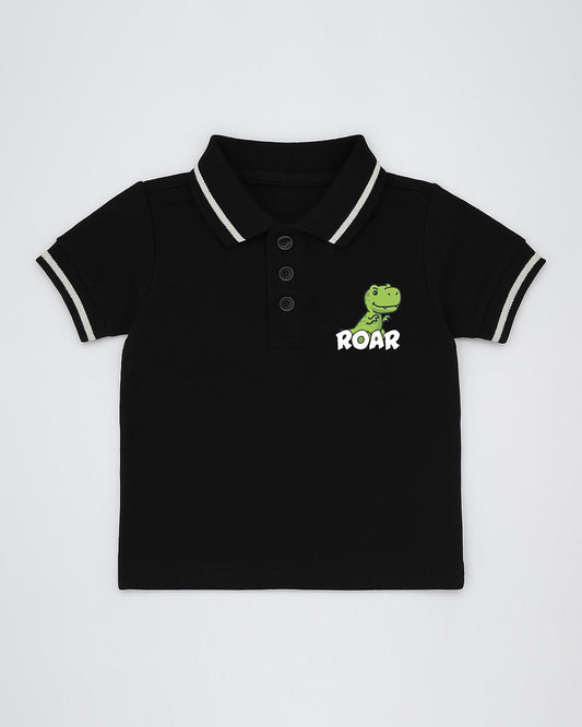 Boys Regular Fit Polo β Jet Black