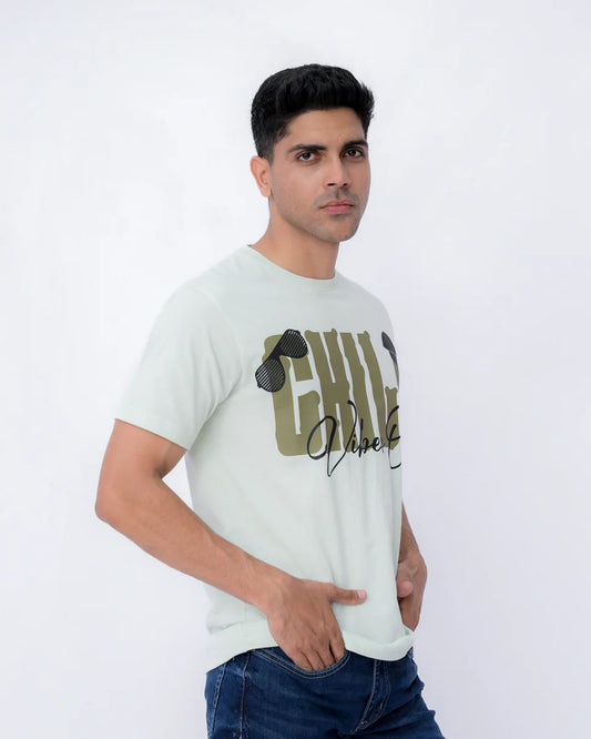 Men’s Cotton Graphic T-Shirt – Hint of Mint