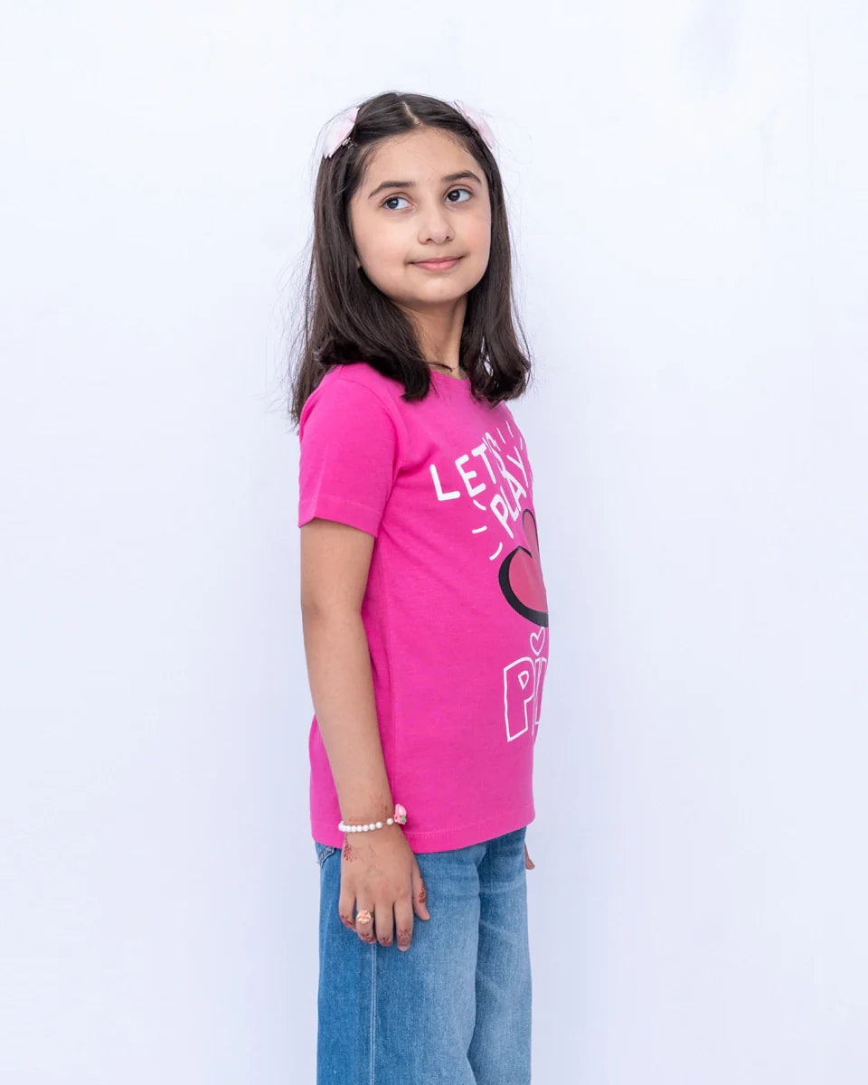 Pink Printed Graphic Shirt