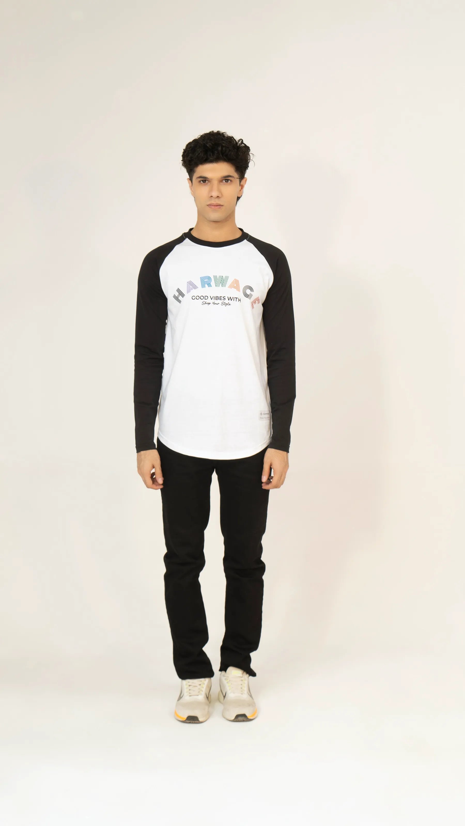 Men Full Sleeve T-Shirt - White - Harwage