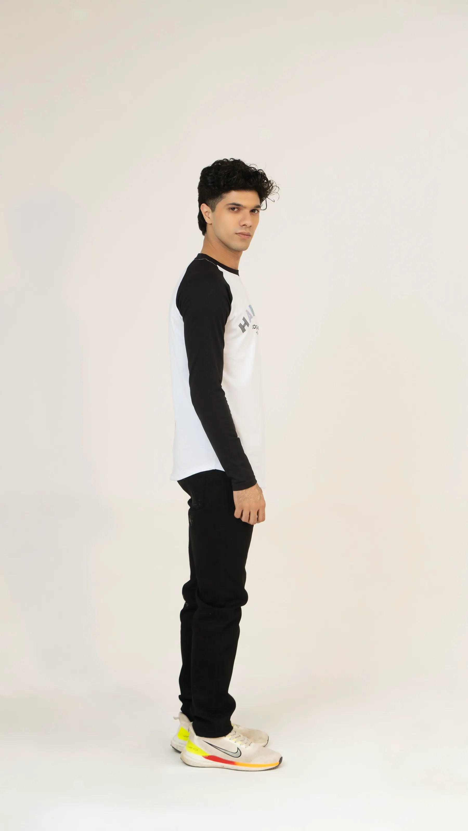 Men Full Sleeve T-Shirt - White - Harwage