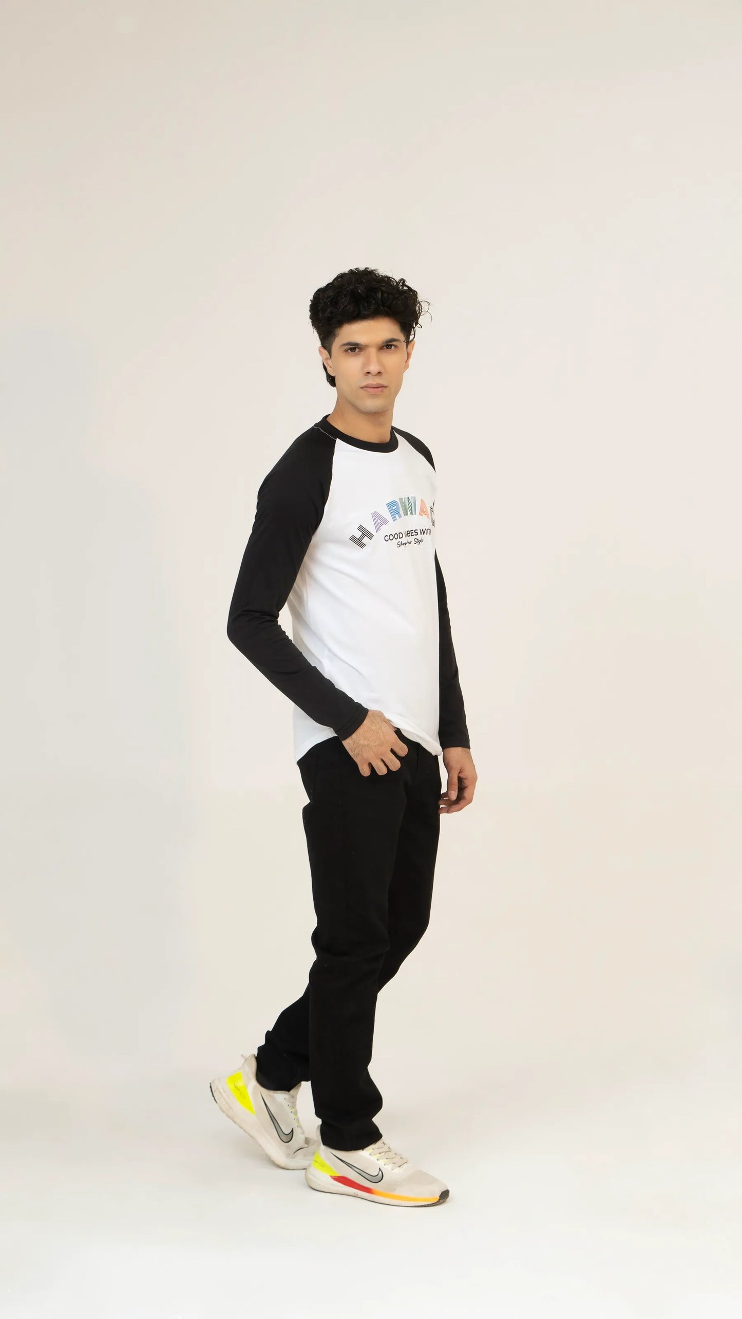 Men Full Sleeve T-Shirt - White - Harwage