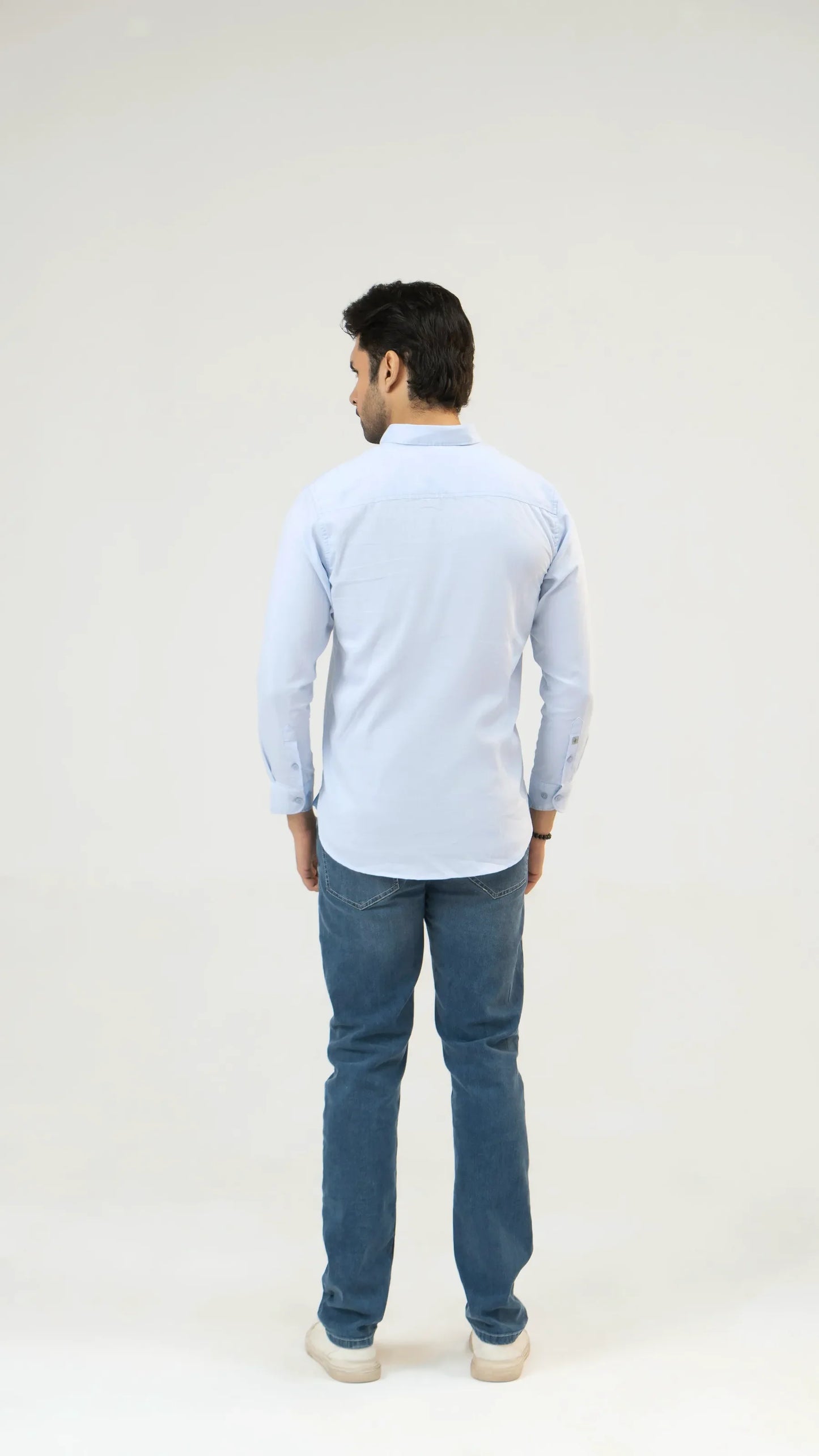 Men Casual Dress Shirt - Clear Sky - Harwage