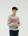 Men Regular Fit Sweatshirt - Gray - Harwage