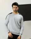 Men Regular Fit Sweatshirt - Gray - Harwage