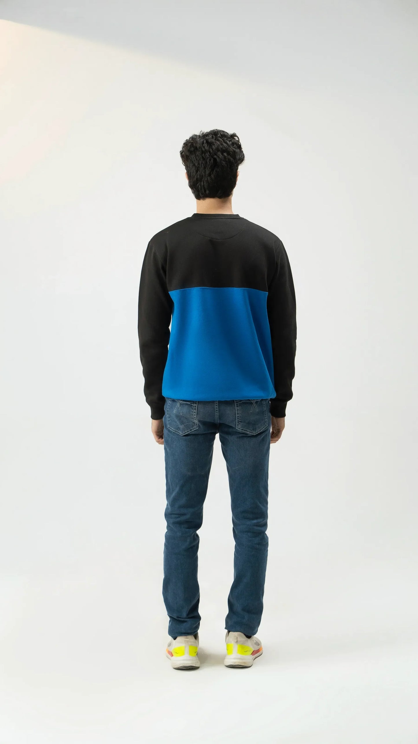 Men Sweatshirt Regular Fit - Blue - Harwage
