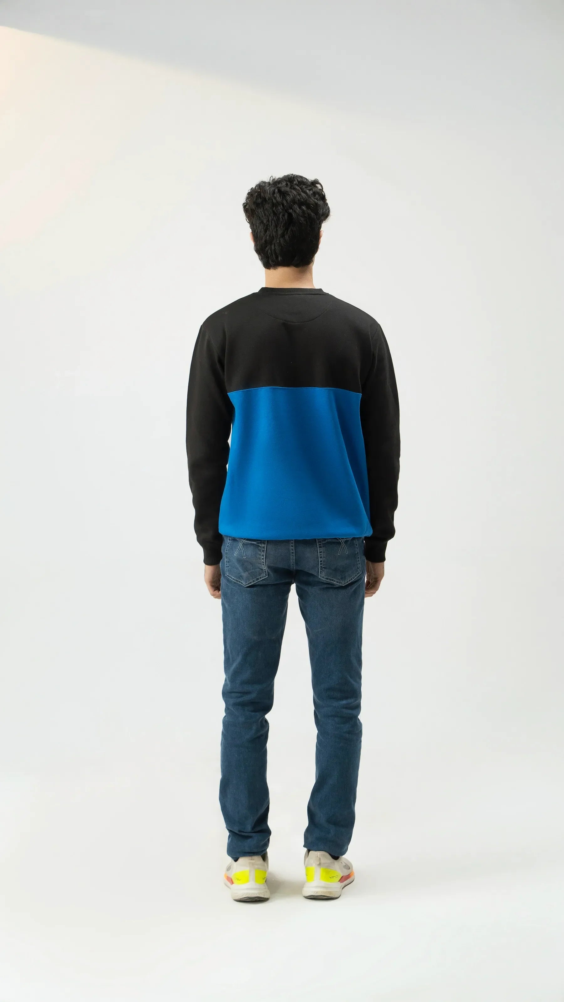 Men Sweatshirt Regular Fit - Blue - Harwage