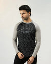 Men Full Sleeve T-Shirt - Gray - Harwage