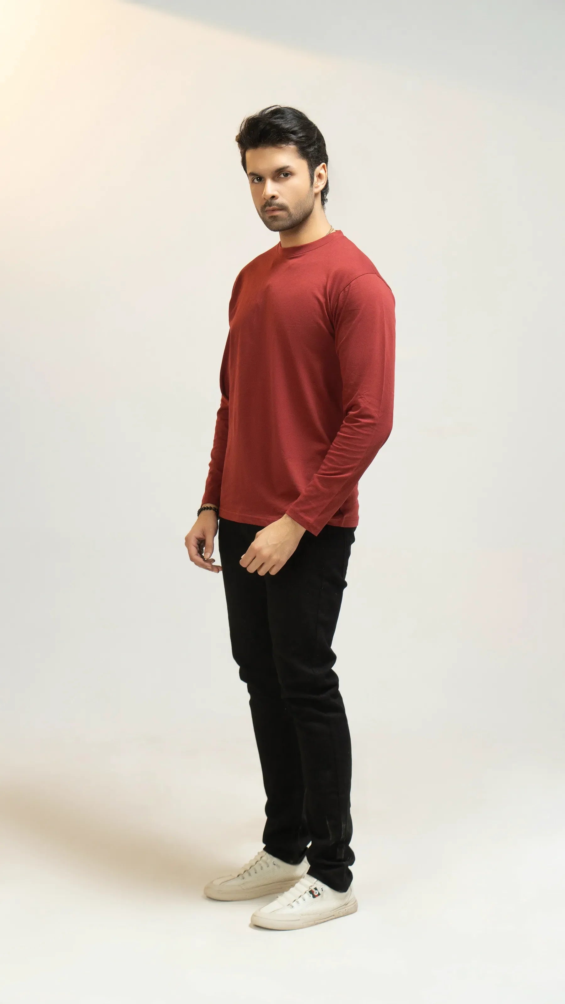 Men Full Sleeve Regular Fit Shirt - Merlot - Harwage