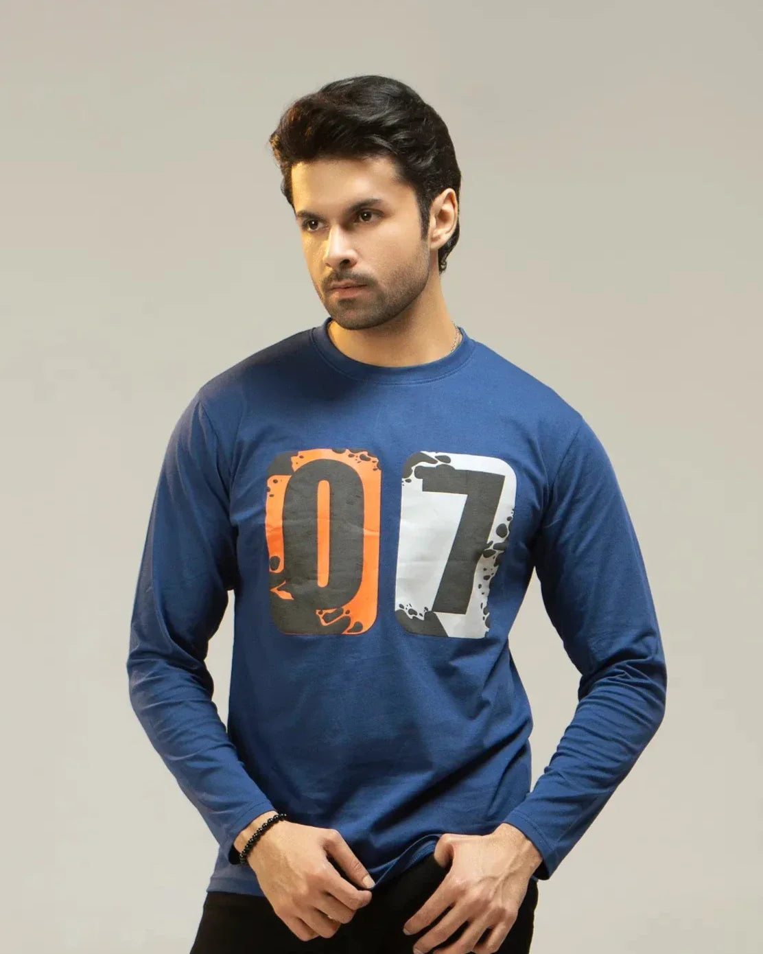 Men Full Sleeve Shirt - Blue - Harwage