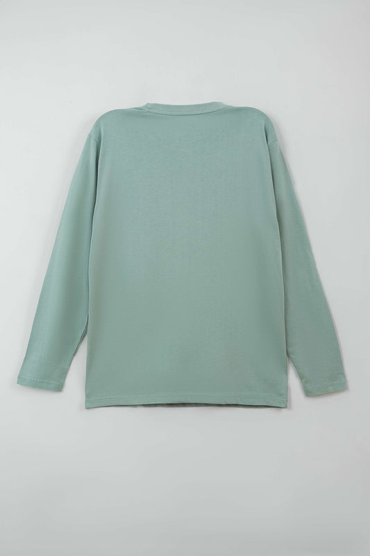 Men Classic Full-Sleeve T-Shirt - Grey