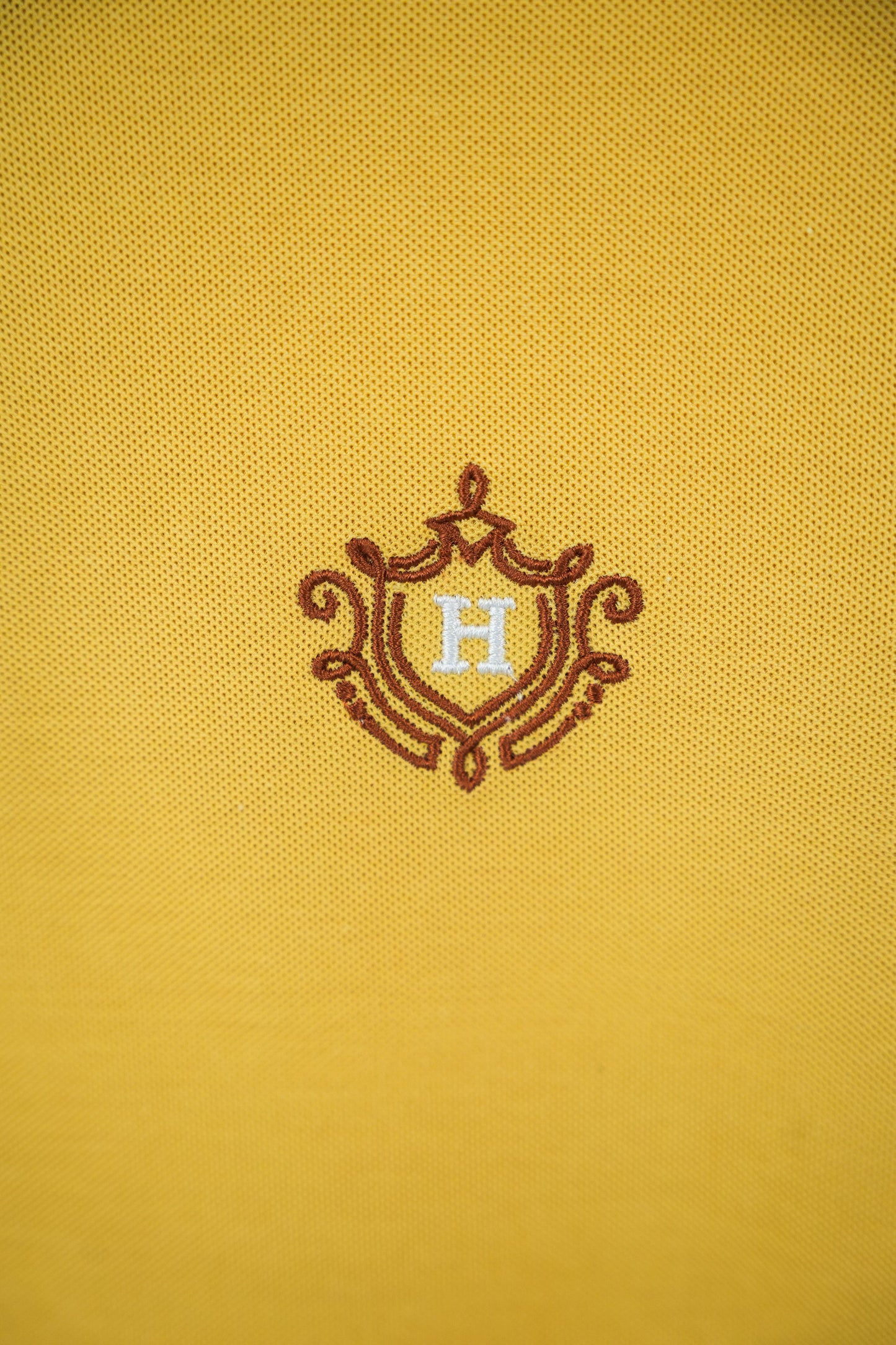 MEN BAND COLLLAR POLO SHIRT- SUNLIGHT YELLOW