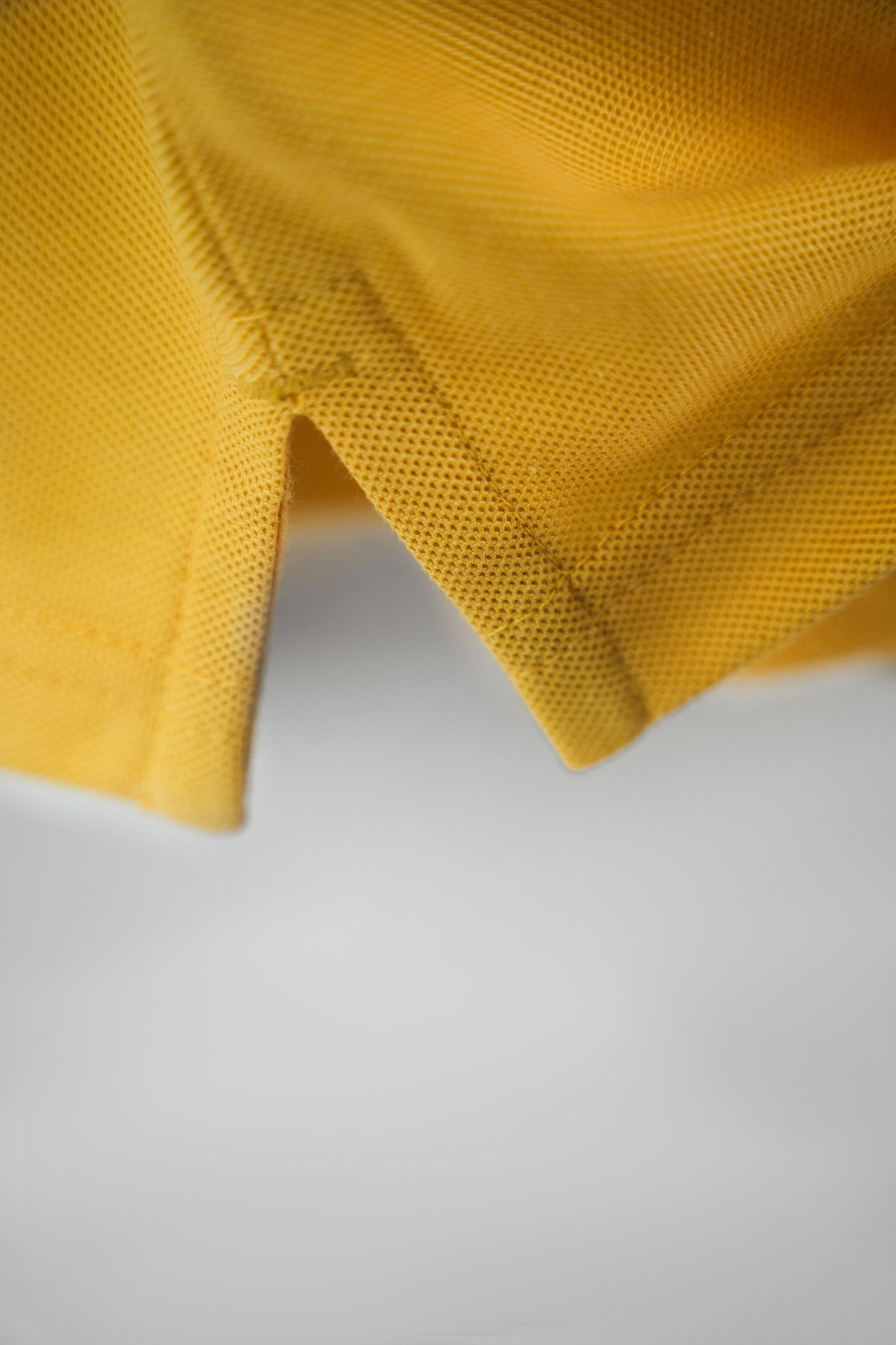 MEN BAND COLLLAR POLO SHIRT- SUNLIGHT YELLOW