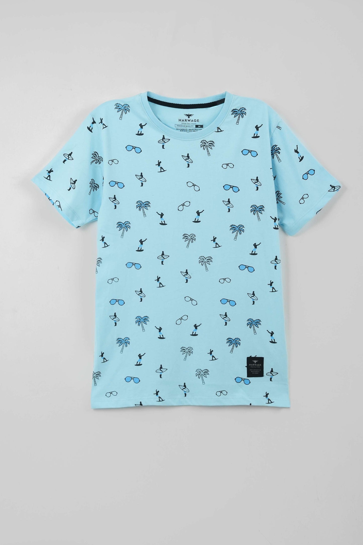 Men's All-Over Printed Cotton T-Shirt -  Spun Sugar