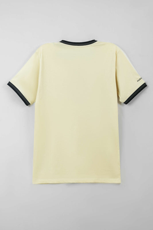 Men's Henley Zip Pique Polo Shirt - Cloud Cream