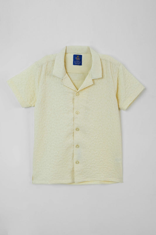Little Boys' Resort Collar Shirt - Off White