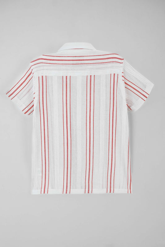 Boys' Resort Collar Shirt - white