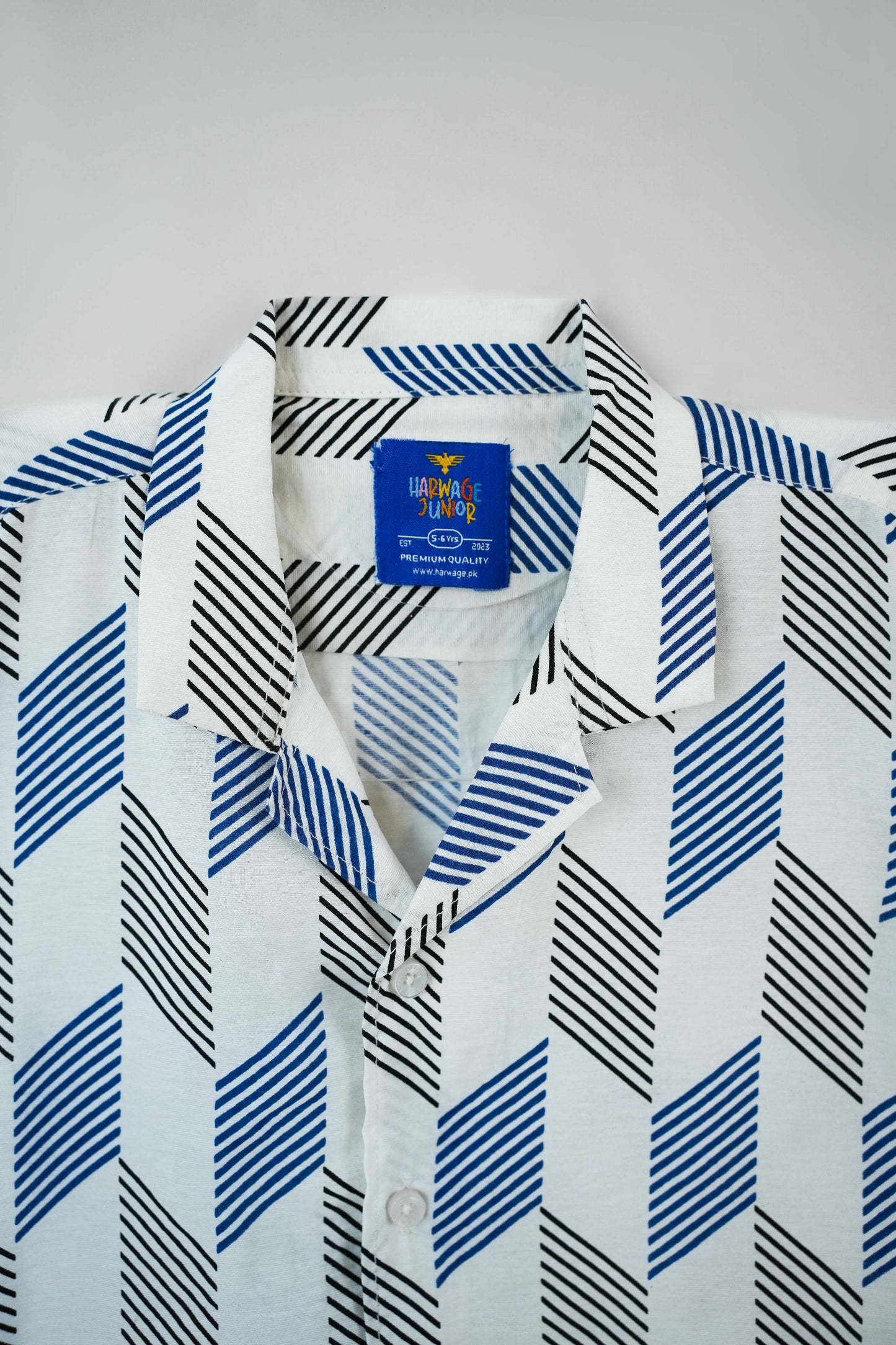 Boys' Resort Collar Casual Shirt - White