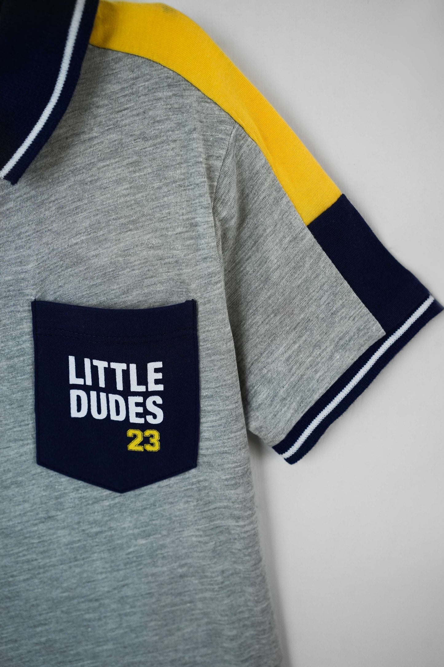 Little Boys' Jersey Polo Shirt - Haider Grey