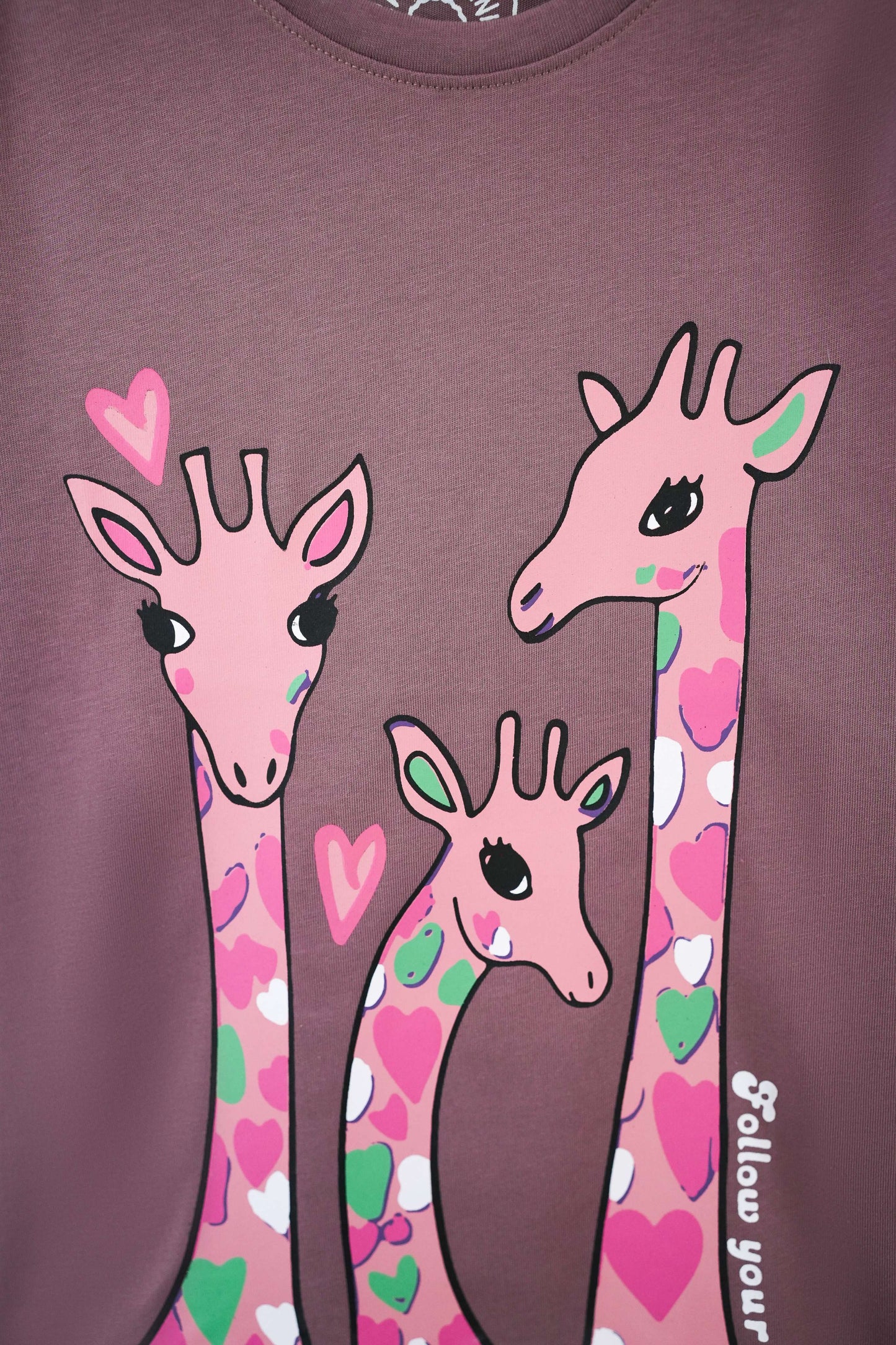 Little Girls' Graphic Tee - Deep Taupe