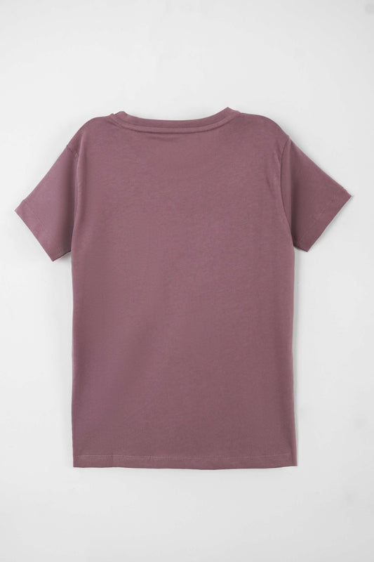 Little Girls' Graphic Tee - Deep Taupe