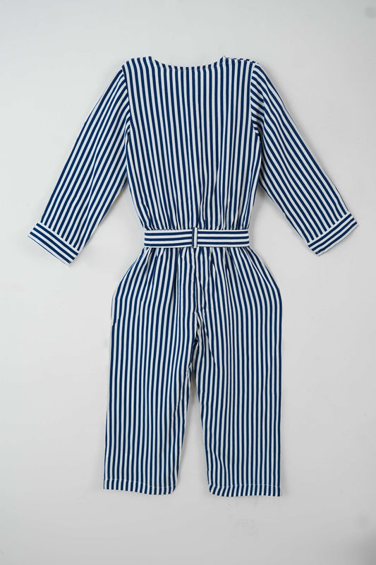 Little Girls' Polyester Jumpsuit -  Blue