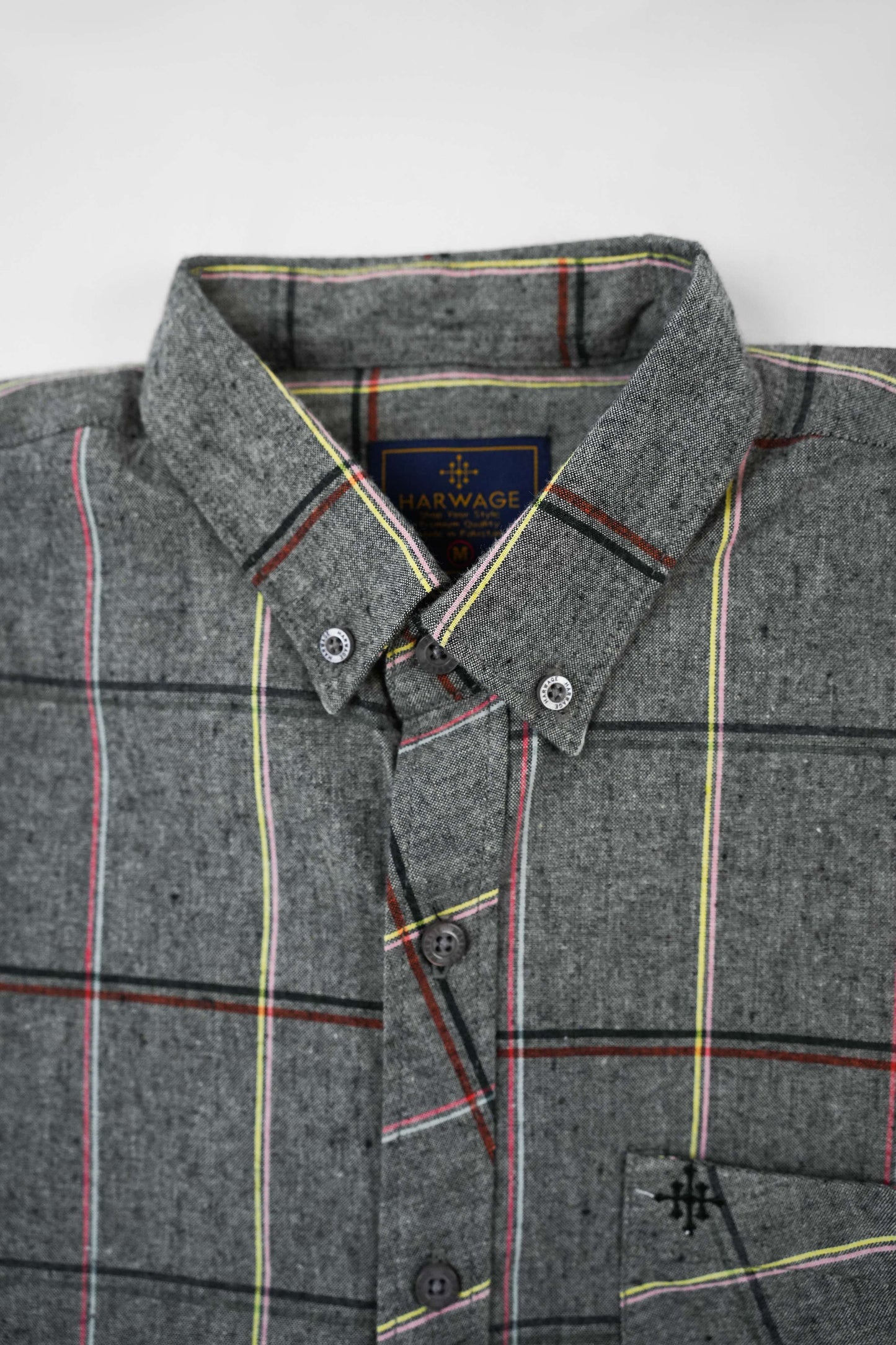 Men Grey Checkered Casual Shirt - Grey Checkered