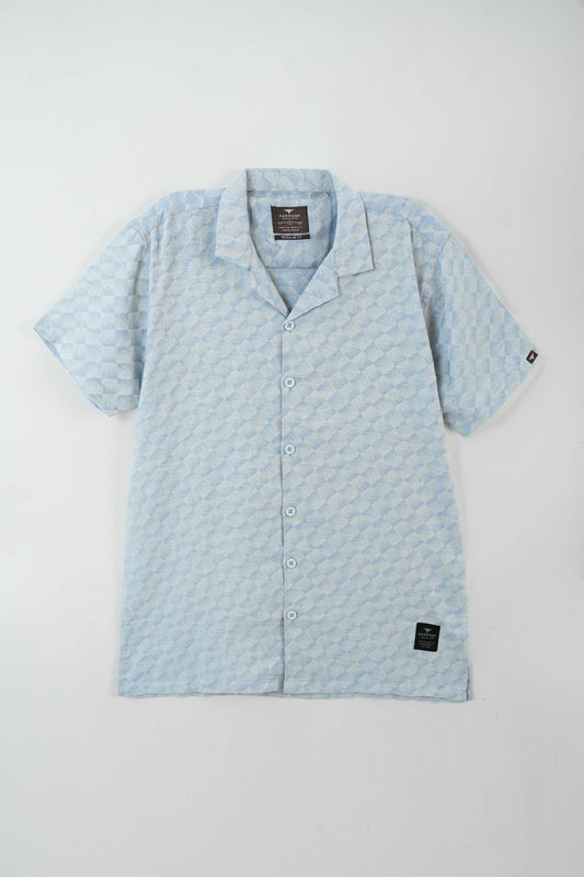 Men's Casual Resort Collar Shirt - Grey